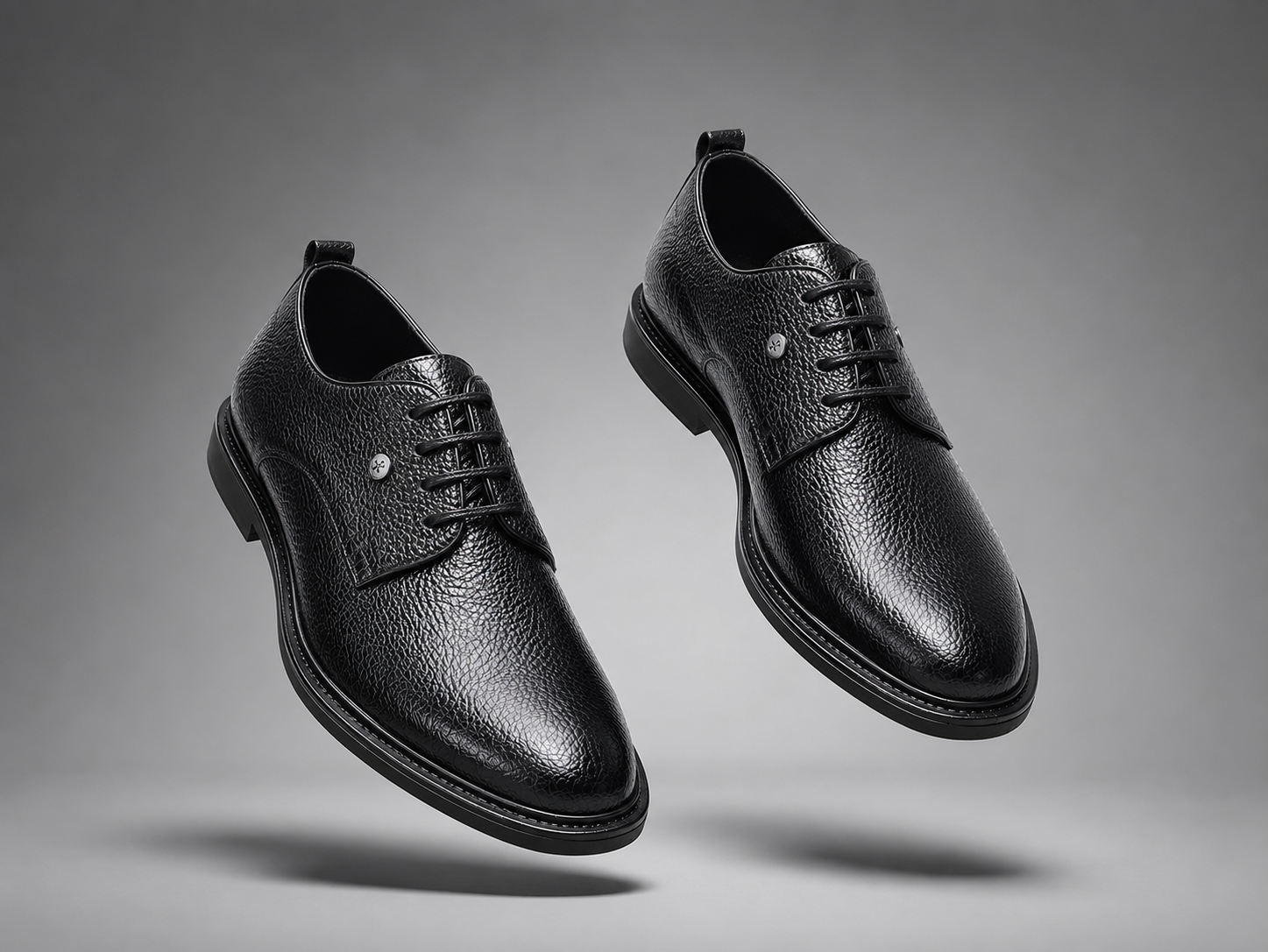 Shooz™ Obsidian Derby – Signature Grain Edition