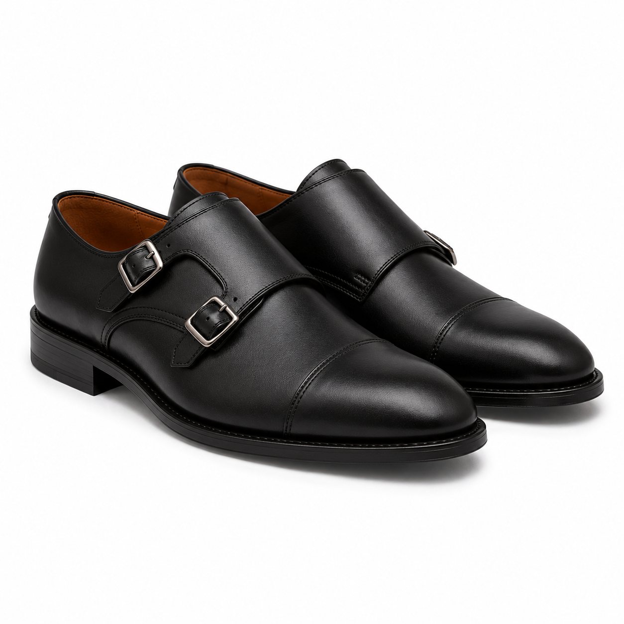 Shooz™ Monaco Double Monk — Black