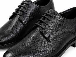 Shooz™ Noir Derby – Textured Black Edition