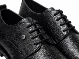 Shooz™ Obsidian Derby – Signature Grain Edition