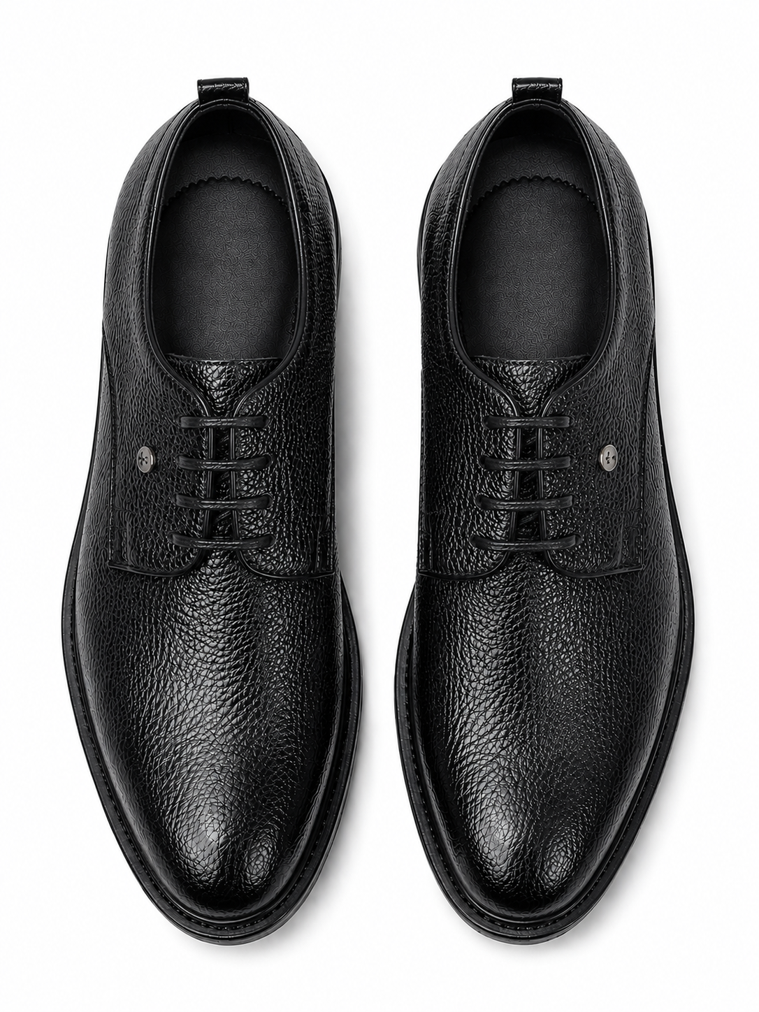 Shooz™ Obsidian Derby – Signature Grain Edition