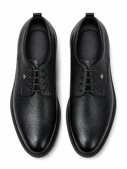 Shooz™ Obsidian Derby – Signature Grain Edition